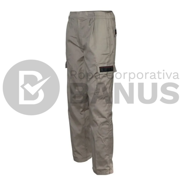 PANTALÓN CARGO IGNÍFUGO ANTIESTÁTICO BEIGE - Imagen 2