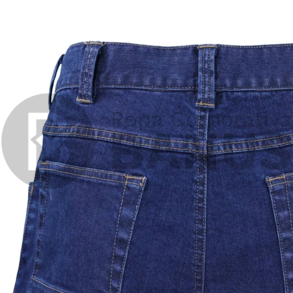 PANTALÓN CARGO MEZCLILLA IGNÍFUGO AZUL - Imagen 4