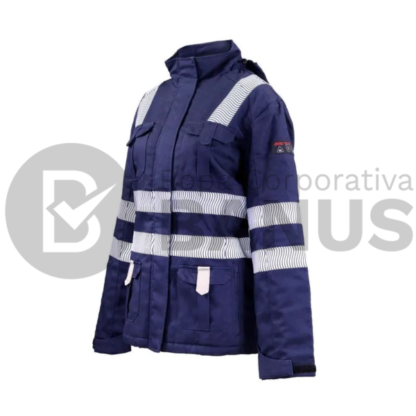 PARKA IGNÍFUGA MUJER AZUL MARINO - Imagen 3