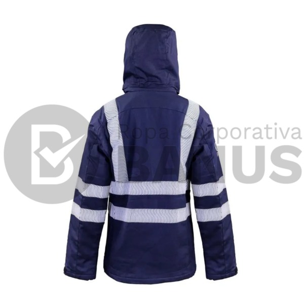 PARKA IGNÍFUGA MUJER AZUL MARINO - Imagen 2